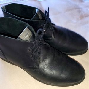 Salvatore Ferragamo black ankle-length men lace up shoes Size 8
